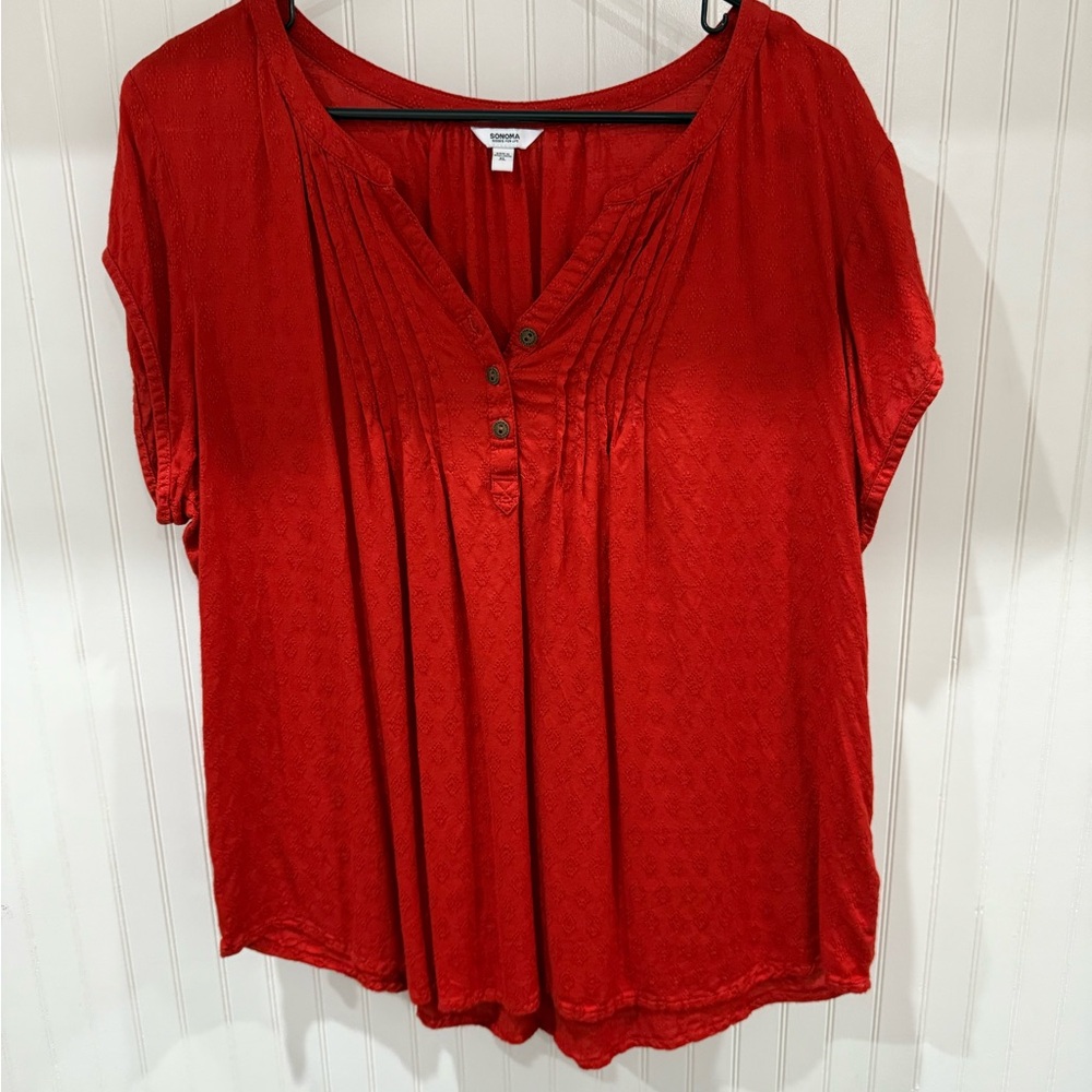 Sonoma Red Blouse for Women